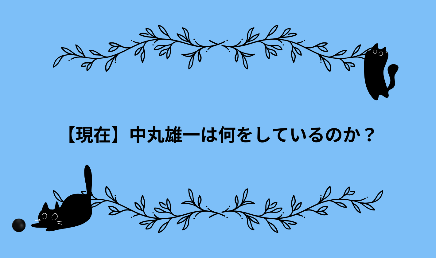 【現在】中丸雄一は何をしているのか？←活動再開・レギュラー番組は？